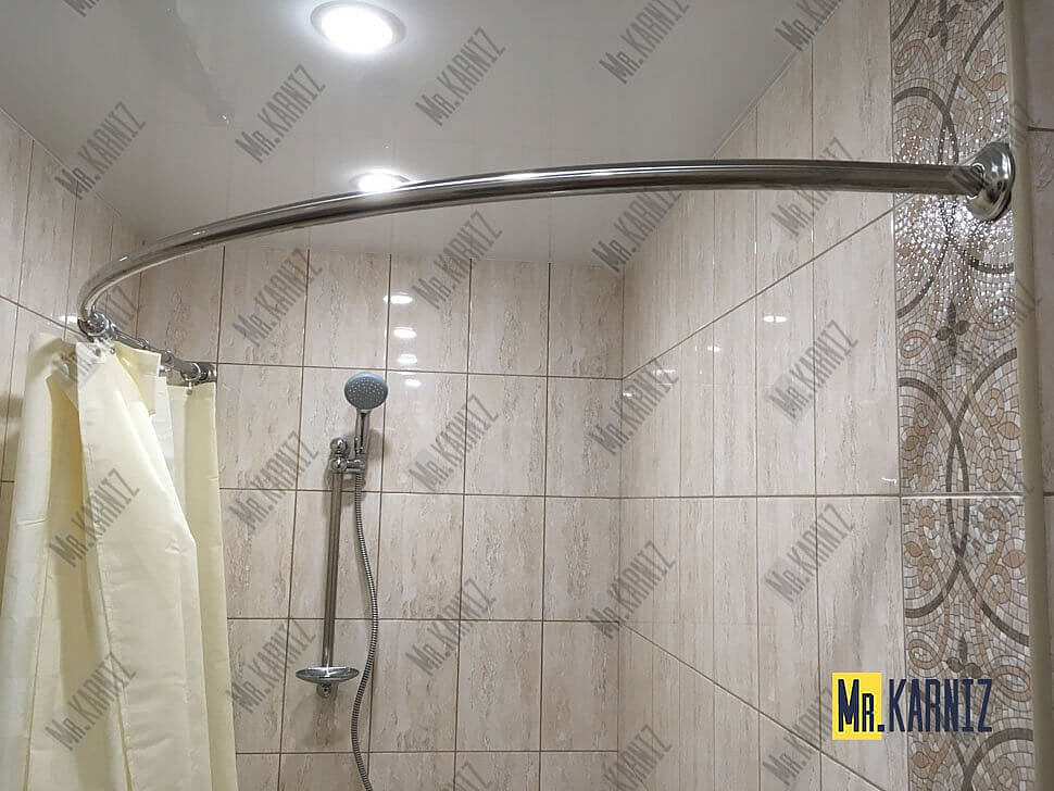 Карниз для ванны Santek Гоа 150х100 Усиленный 20 мм MrKARNIZ фото 7