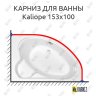 Карниз для ванны Cersanit Kaliope 153х100 Усиленный 20 мм MrKARNIZ фото 1