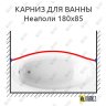 Карниз для ванны Radomir Неаполи Передний борт 180х85 Усиленный 20 мм MrKARNIZ фото 1
